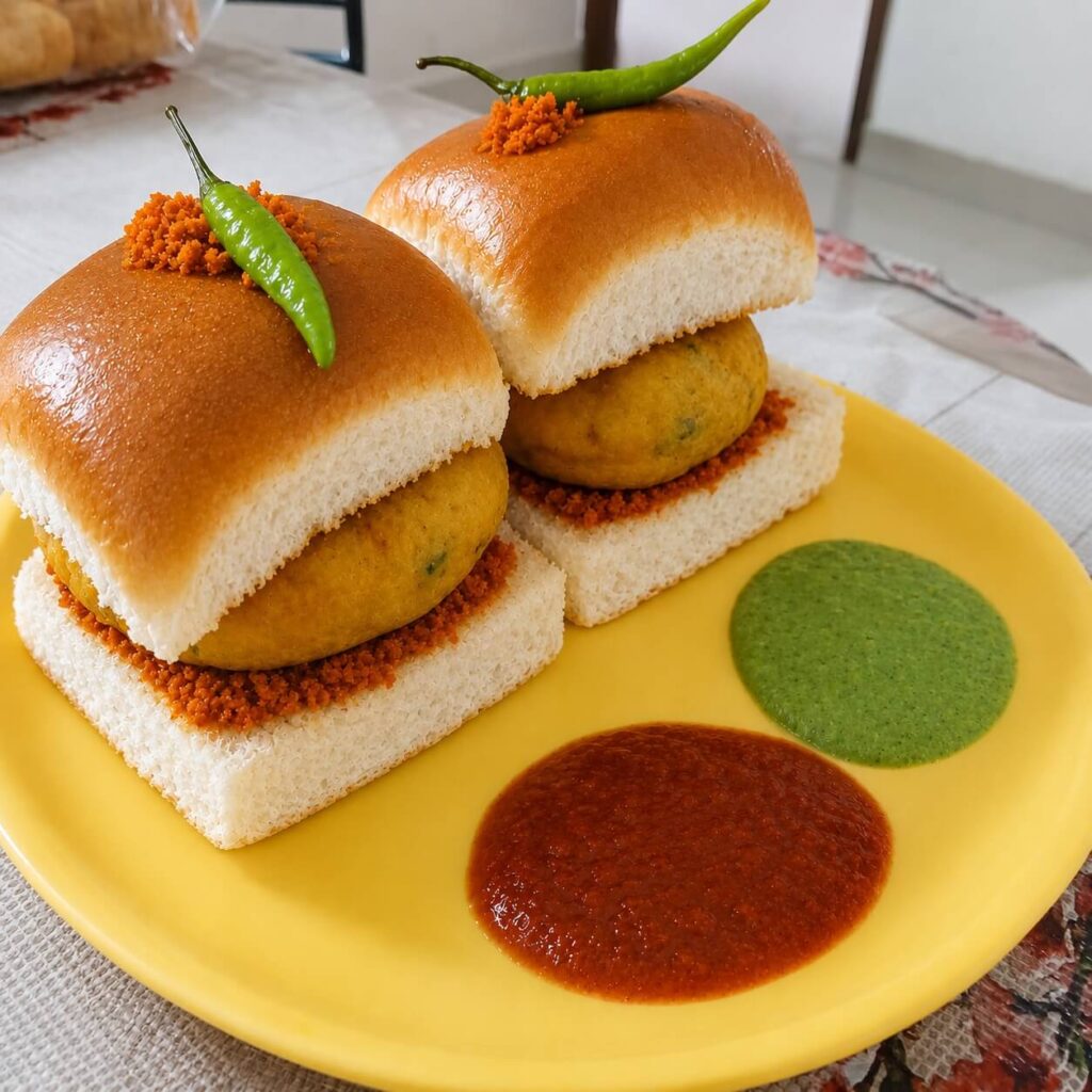 Best Mumbai style Vada Pav served fresh at Rounder Chatore