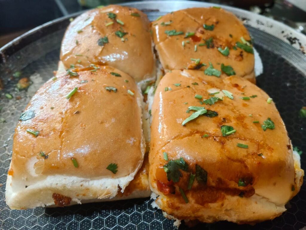 Delicious home made pav bhaji served by All Rounder Chatore